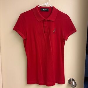 D2 - Dsquared polo shirt with smoking cigarette